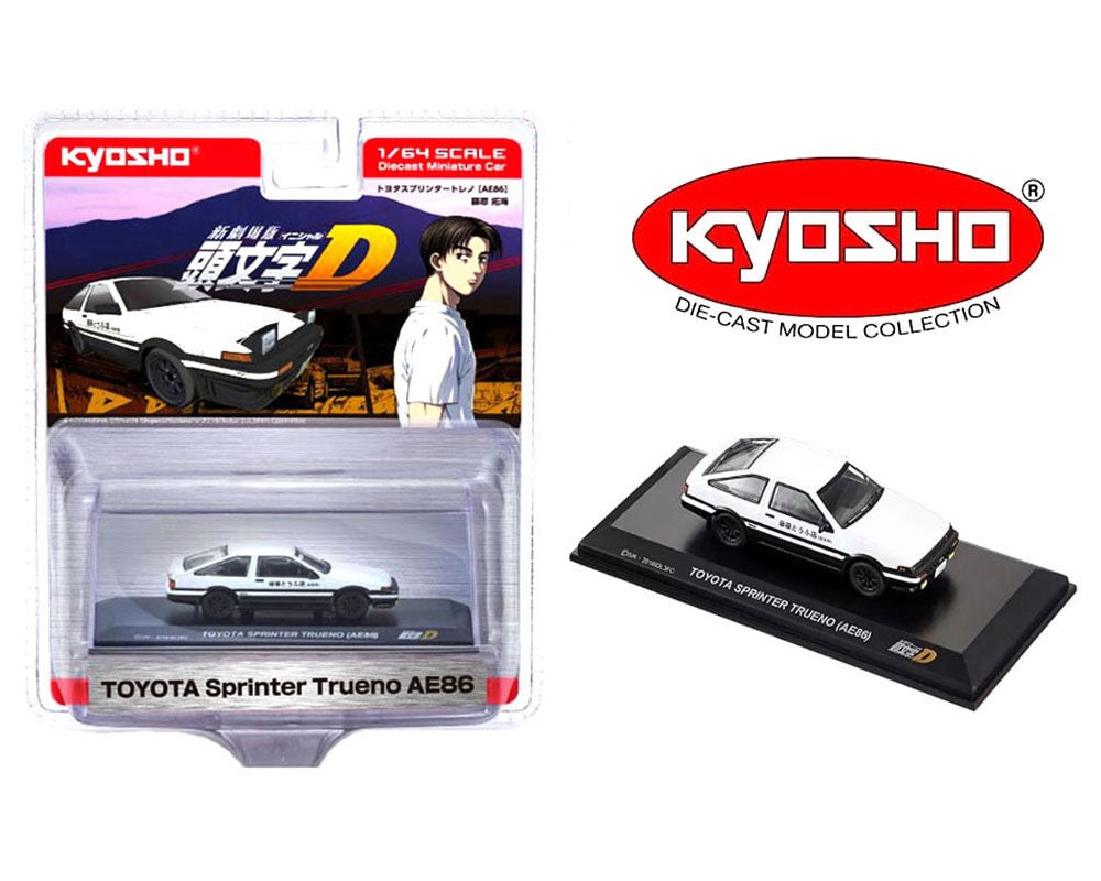 Preorder Kyosho 1 64 Initial D Toyota Sprinter Trueno AE86 White Limited Edition Southern Diecast SouthernDiecast