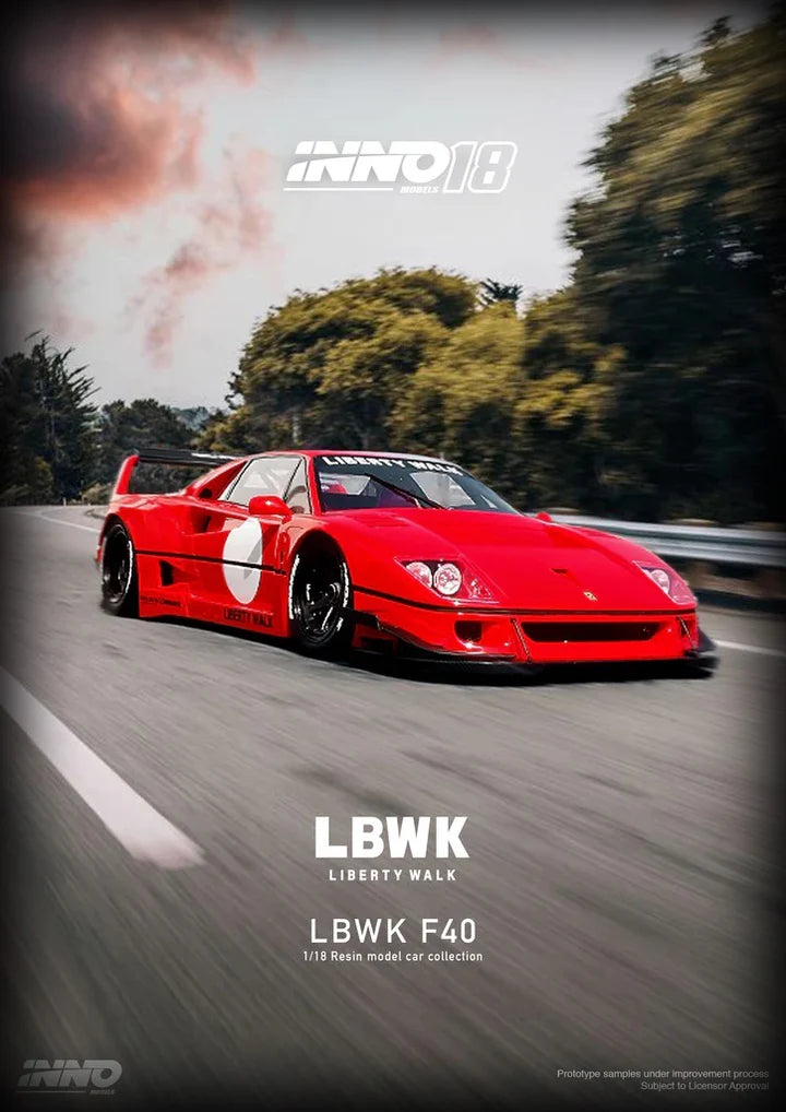 INNO64 1:18 Resin LBWK (F40) Red