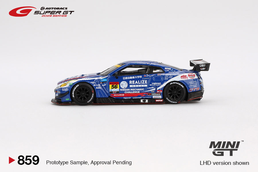 (Preorder) Mini GT 1:64 Nissan GT-R NISMO GT3 #56 "REALIZE NISSAN MECHANIC CHALLENGE GT-R" KONDO RACING 2023 SUPER GT SERIES  / SUPER GT