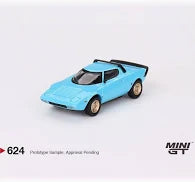 Mini GT 1:64 Lancia Stratos HF Stradale Azzuro Chiaro