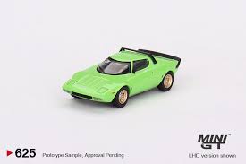 Mini GT 1:64 Lancia Stratos HF Stradale Verde Chiaro