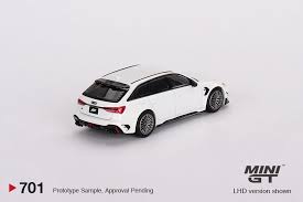 Mini GT 1:64 ABT Audi RS6-R Glacier White Metallic