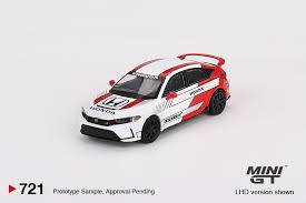 Mini GT 1:64 Honda Civic TYPE R #2 2023 Pace Car White