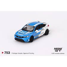 Mini GT 1:64 Honda Civic TYPE R #3 2023 Pace Car Blue