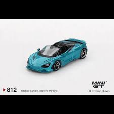 Mini GT 1:64 McLaren 750S Spider Belize Blue