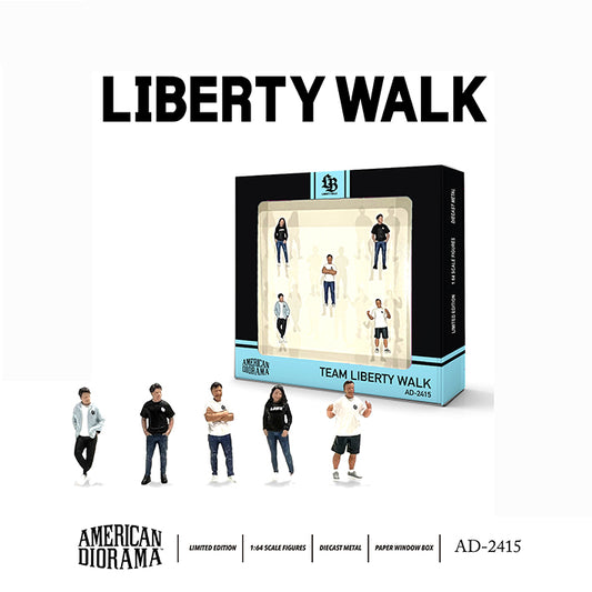 American Diorama 1:64 Figure Set: Team Liberty Walk (Set of 5 figures) *Official LBWK Licensed product