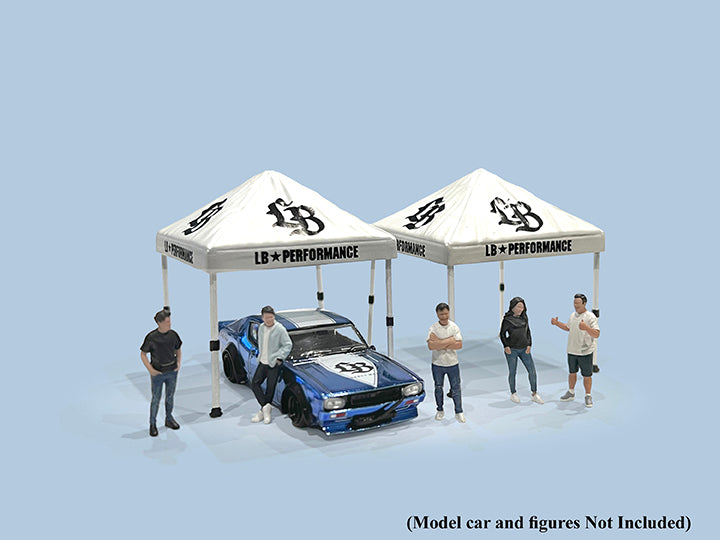 American Diorama 1:64 Liberty Walk Canopy Set (Set of 2 canopies) *Official LBWK Licensed product