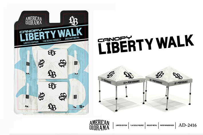 American Diorama 1:64 Liberty Walk Canopy Set (Set of 2 canopies) *Official LBWK Licensed product