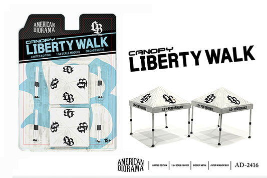 American Diorama 1:64 Liberty Walk Canopy Set (Set of 2 canopies) *Official LBWK Licensed product