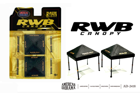 (Preorder) American Diorama 1:64 RWB Canopy Set (Set of 2 canopies, Blister packaging)