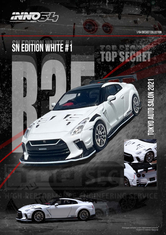 (Preorder) INNO64 1:64 Nisaan GT-R (R35) "Top Secret" Tokyo Auto Salon 2021