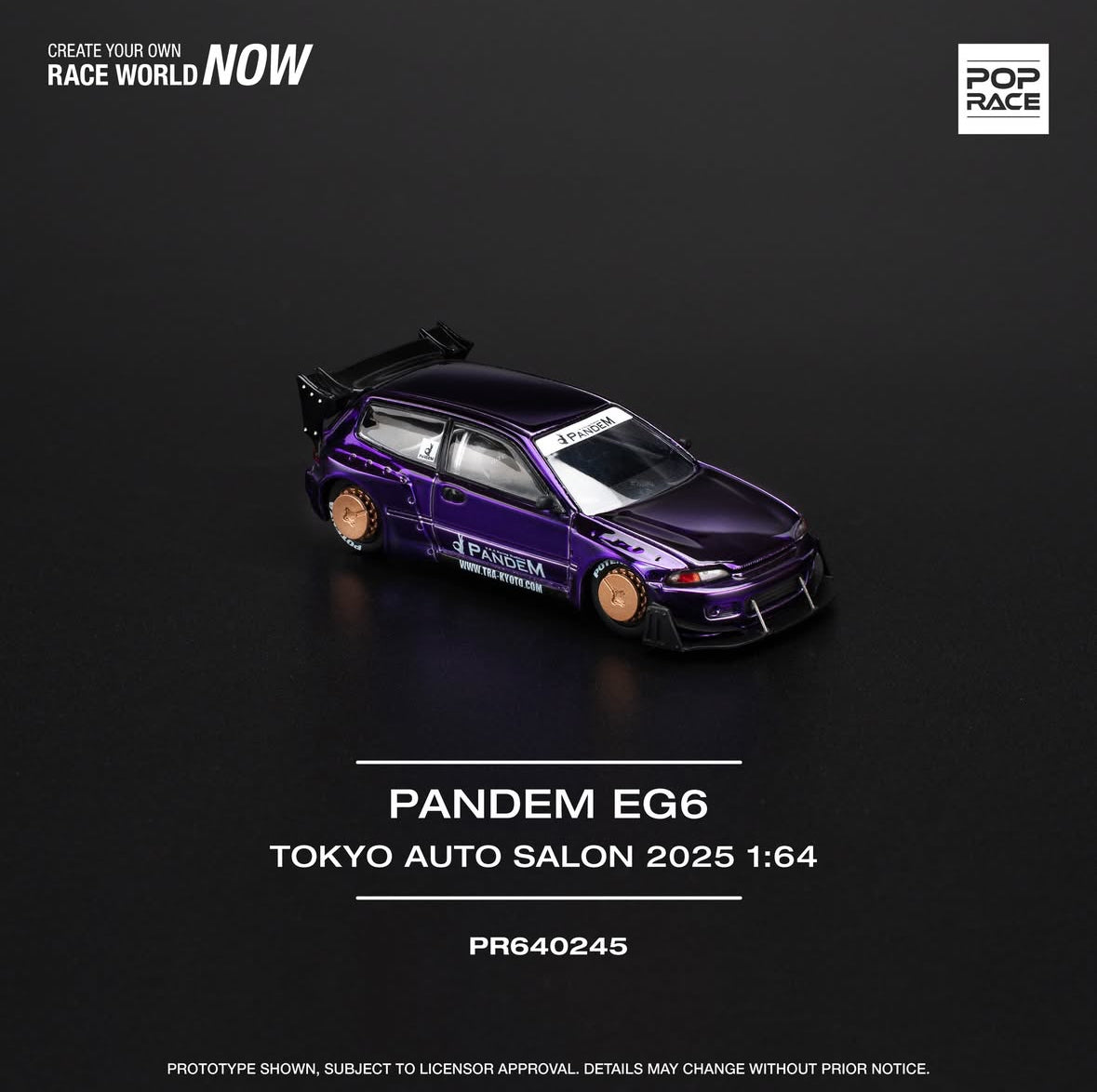 Pop Race 1:64 Pandem Civic EG6 Tokyo Auto Salon 2025