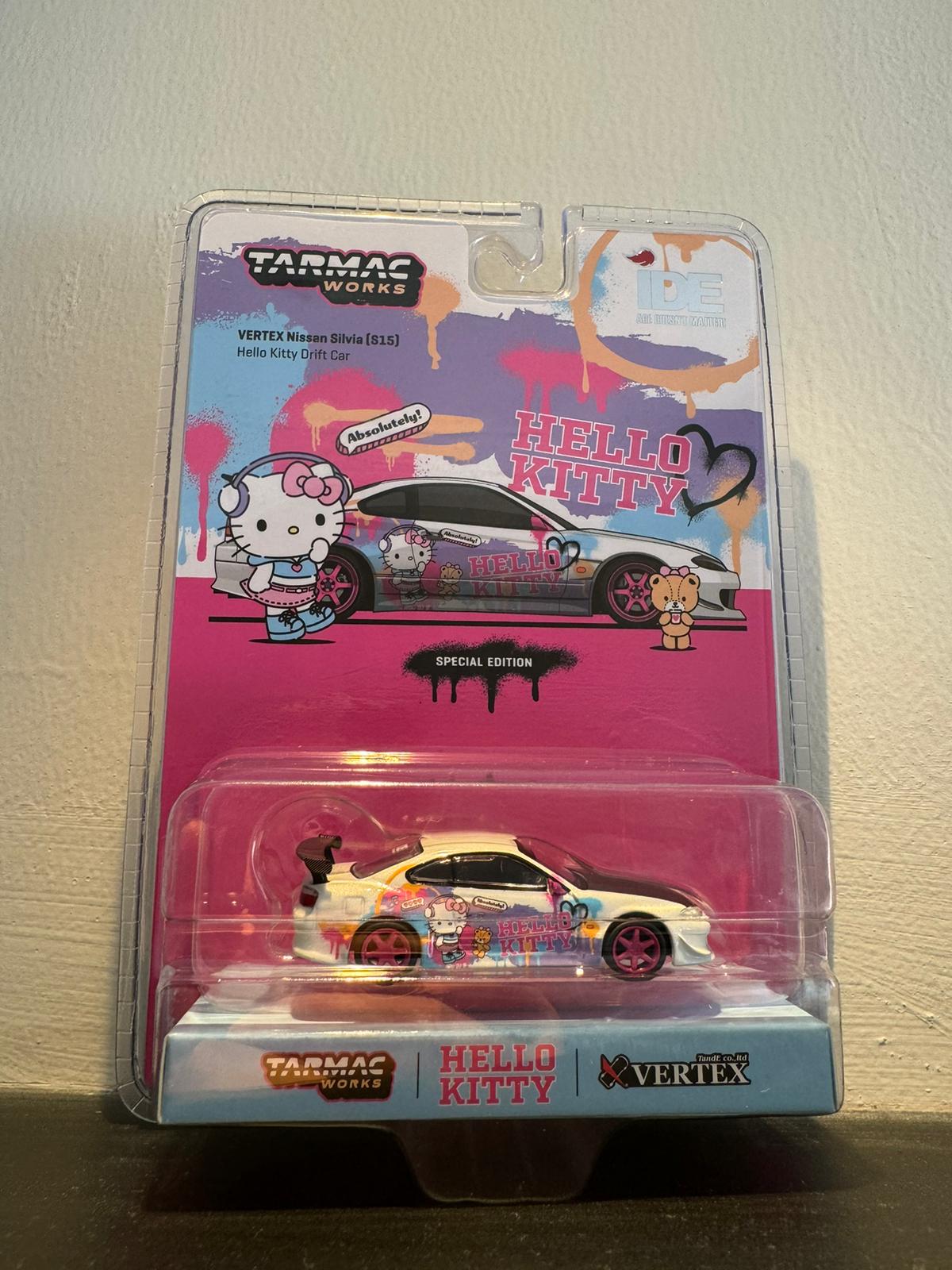 (Preorder) Tarmac Works Vertex Nissan Silvia (S15) IDE Hello Kitty Special Edition