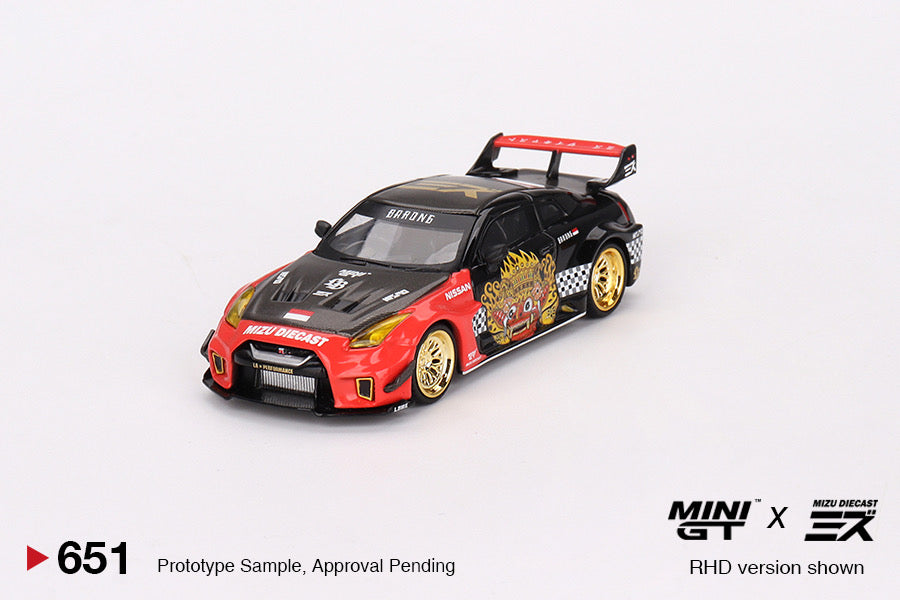 Mini GT LB-Silhouette WORKS GT NISSAN 35GT-RR Ver.1 “BARONG” MINI GT x MIZU Diecast