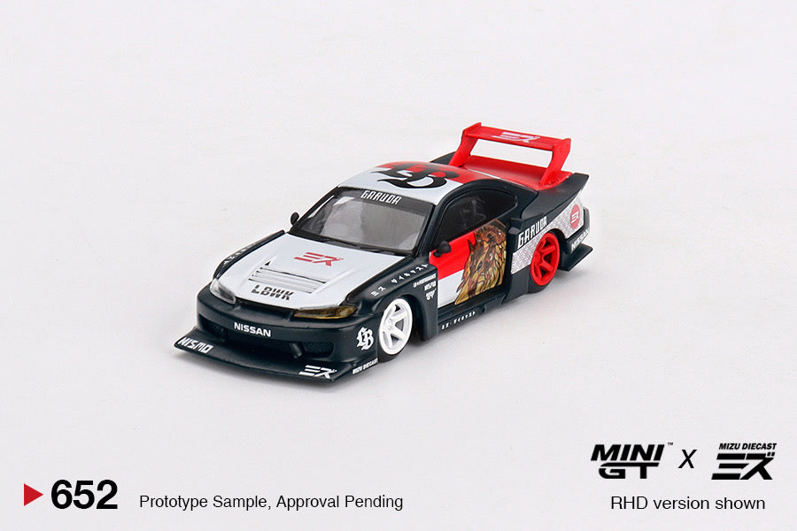 Mini GT Nissan LB-Super Silhouette S15 SILVIA “Garuda”  MINI GT x MIZU Diecast