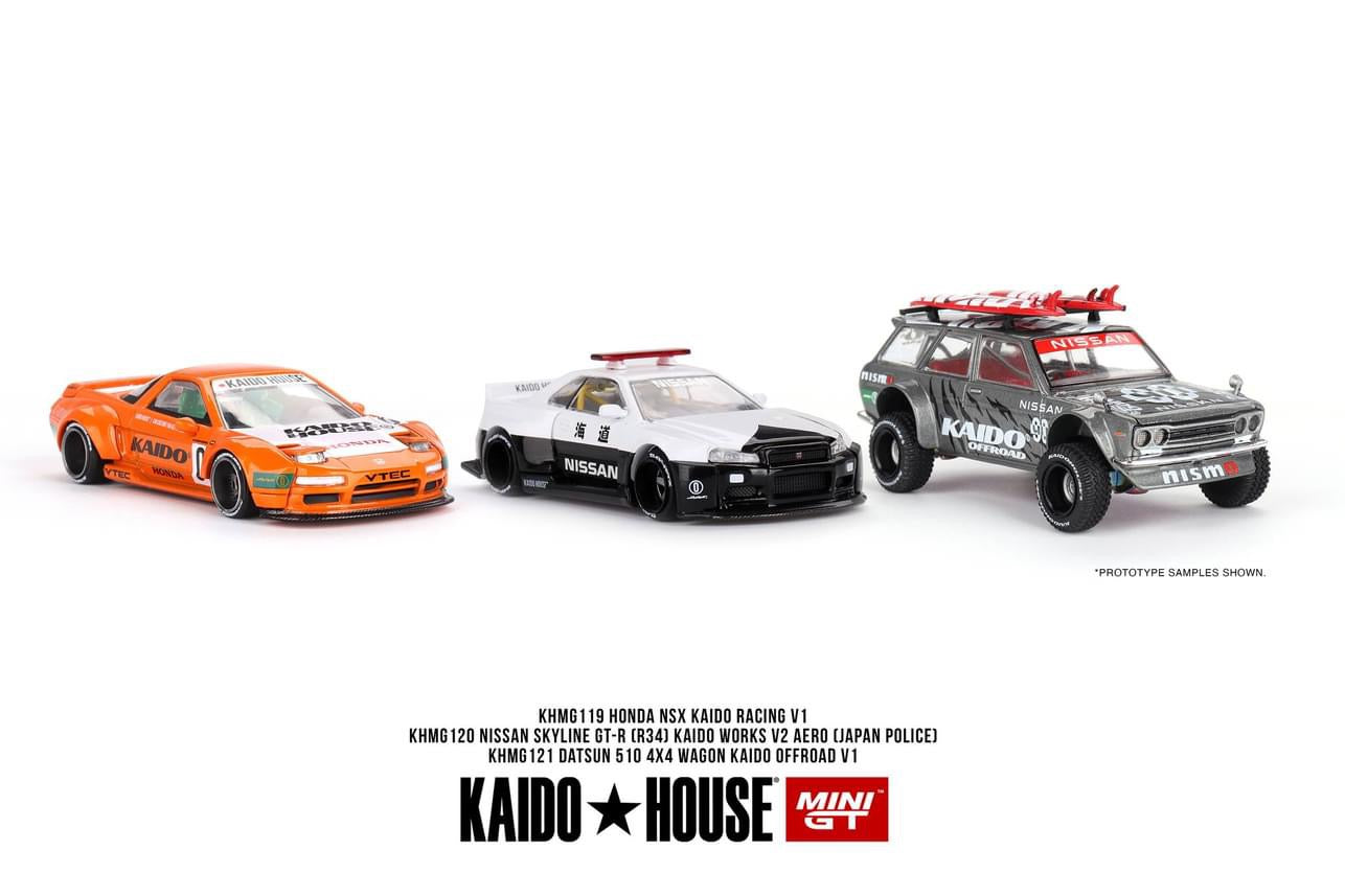 Kaido House x Mini GT 1:64 Datsun KAIDO 510 Wagon 4x4 Kaido Offroad V1