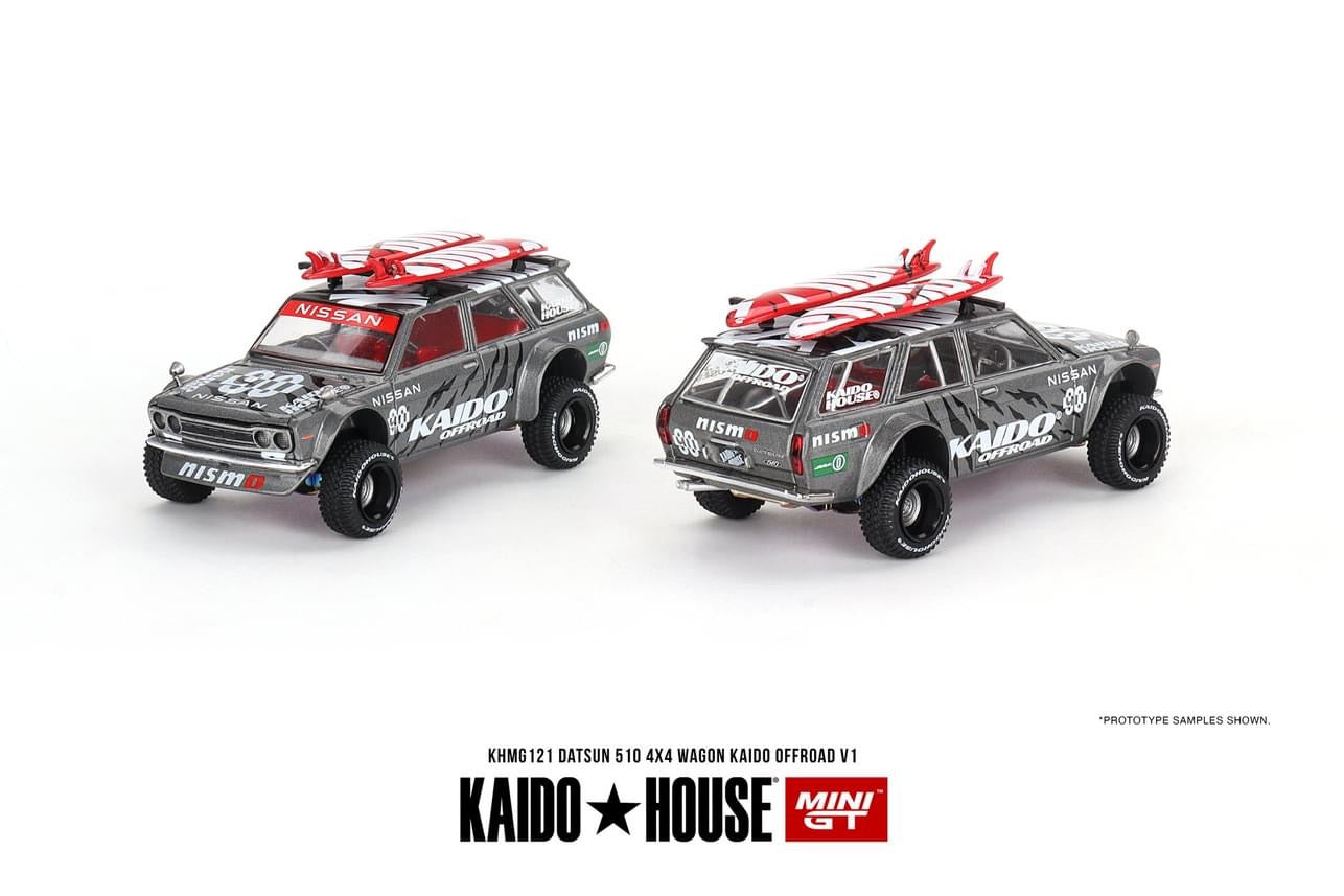 Kaido House x Mini GT 1:64 Datsun KAIDO 510 Wagon 4x4 Kaido Offroad V1