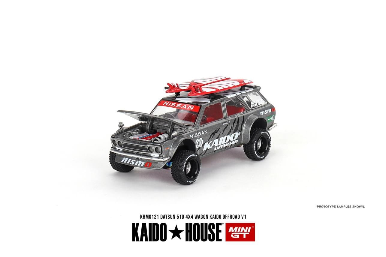 Kaido House x Mini GT 1:64 Datsun KAIDO 510 Wagon 4x4 Kaido Offroad V1