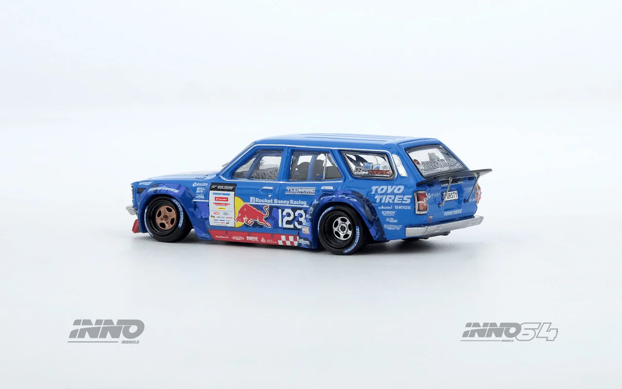 (Preorder) INNO64 1:64 Mad Mike 1976 Mazda RX3 Station Wagon D1GP Series 2024