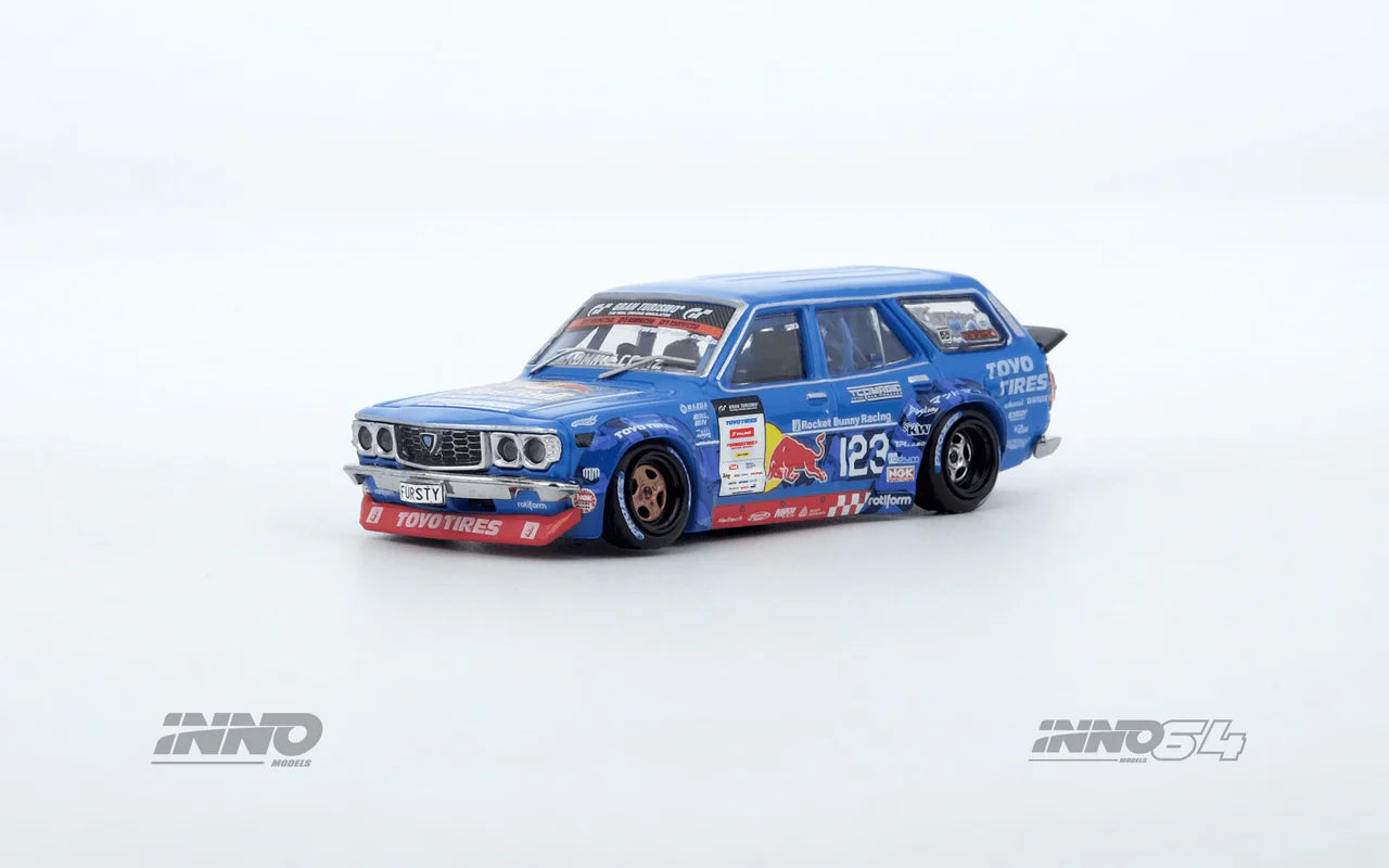 (Preorder) INNO64 1:64 Mad Mike 1976 Mazda RX3 Station Wagon D1GP Series 2024