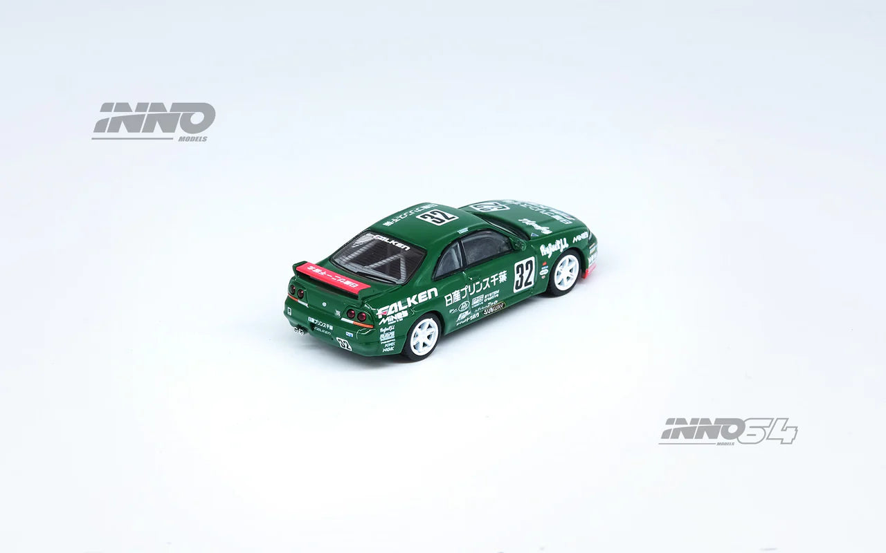 (Preorder) INNO64 1:64 Nissan Skyline GT-R R33 #32 "PRINCE CHIBA FALKEN" N1 Super Endurance Series - TOKACHI 24H 1996