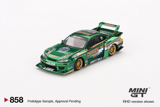 (Preorder) Mini GT 1:64 Nissan LB-Super Silhouette S15 SILVIA LBWK 2024 Fausto Racing