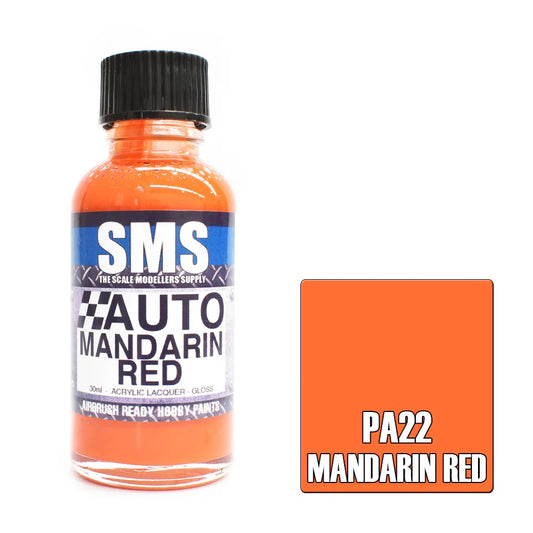 Auto Colour MANDARIN RED 30ml PA22