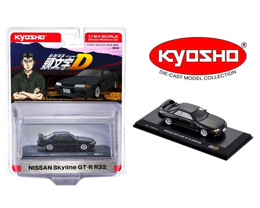 (Preorder) Kyosho 1:64 Initial D Nissan Skyline GT-R (BNR32) – Black – Limited Edition