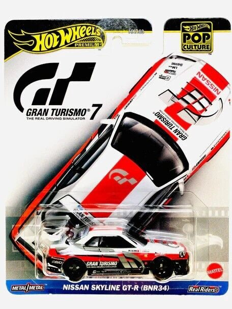 Hot Wheels Pop Culture Gran Turismo 7 Nissan Skyline GT-R BNR34