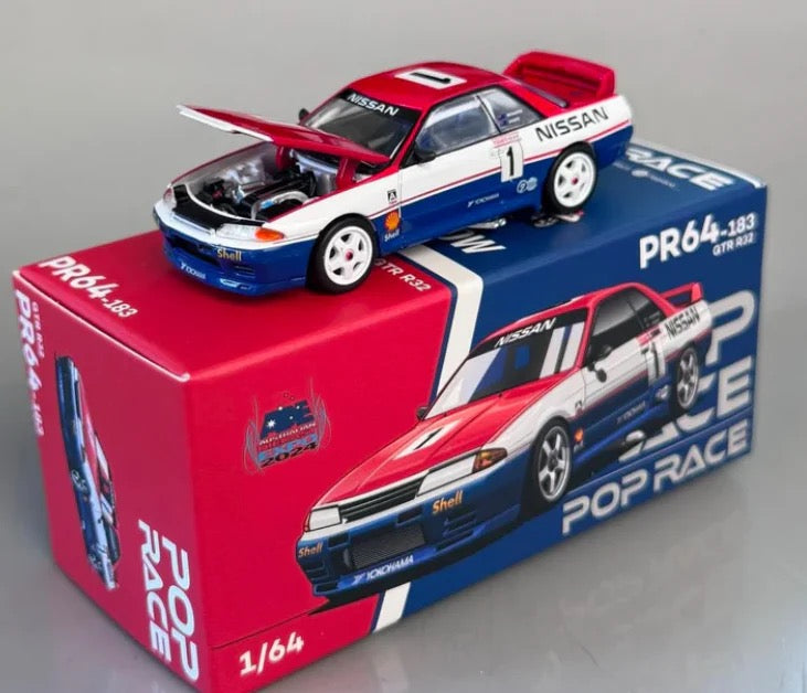 Pop Race 1:64 Nissan Skyline GT-R R32 Australian Diecast Expo Exclusive