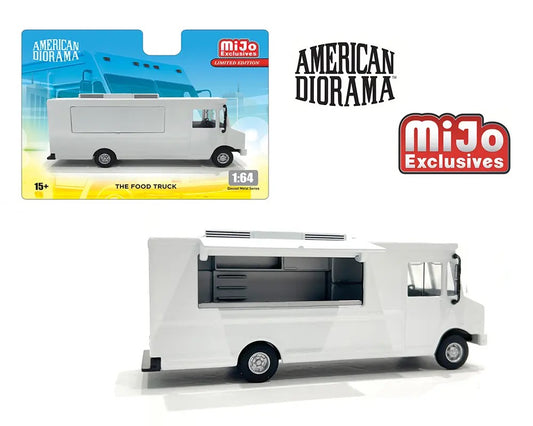 American Diorama 1:64 Food Truck Plain White Truck – MiJo Exclusives