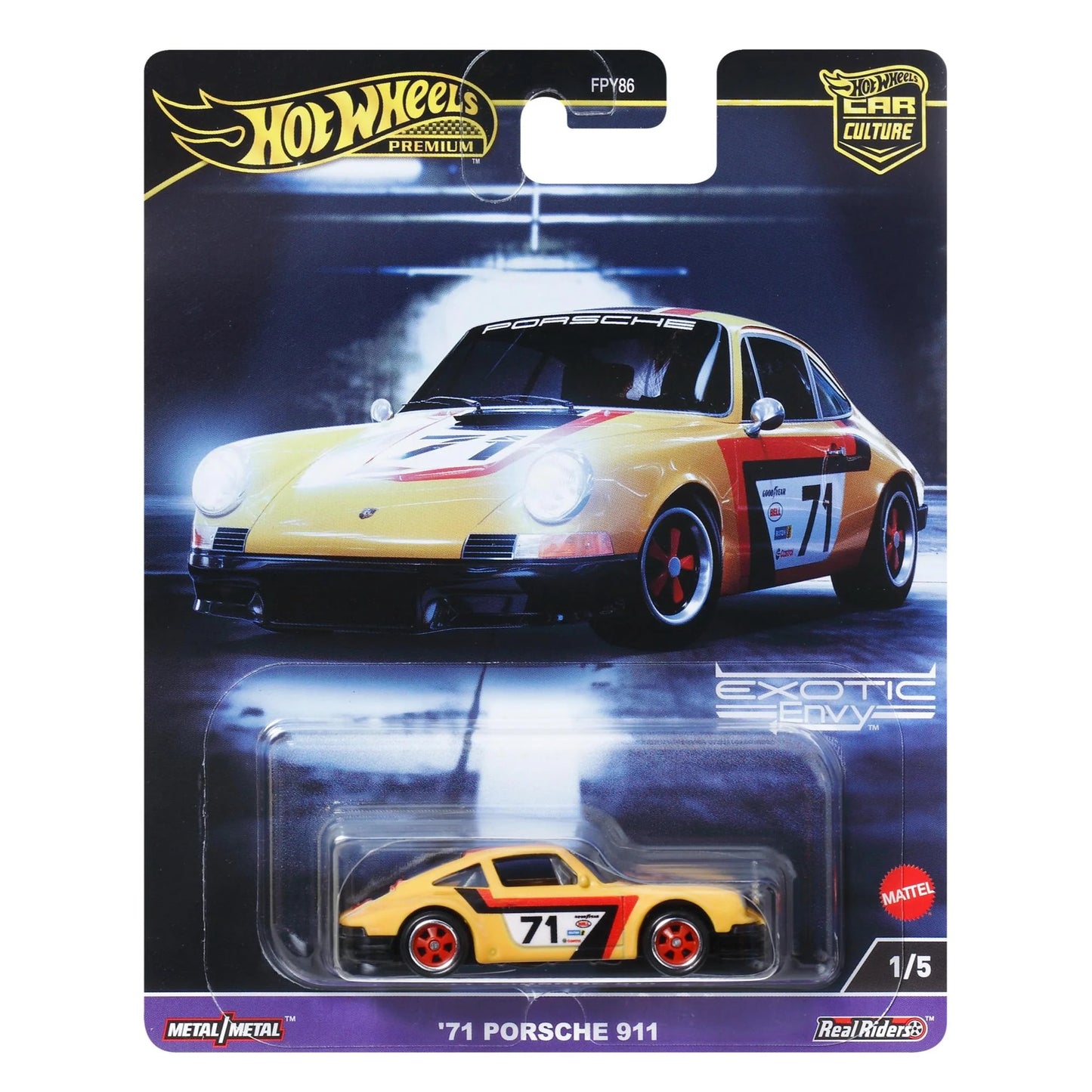 Hot Wheels Car Culture Exotic Envy '71 PORSCHE 911