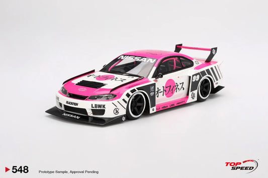 TOP SPEED 1:18 Nissan SILVIA (S15) LB-Super Silhouette Auto Finesse SEMA 2023