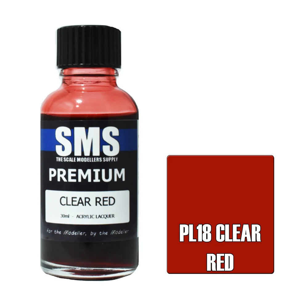 Premium CLEAR RED 30ml PL18