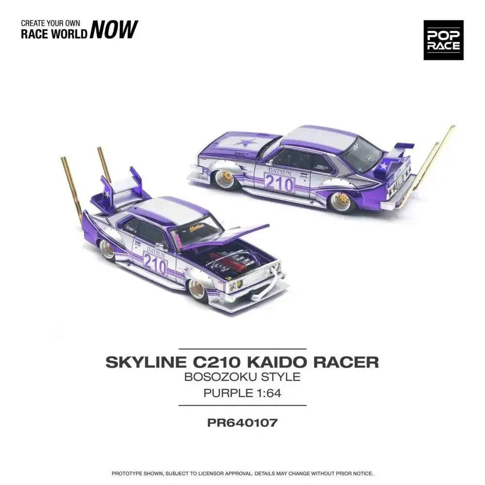 Pop Race 1:64 Skyline C210 Kaido Racer (Bosozoku Style)