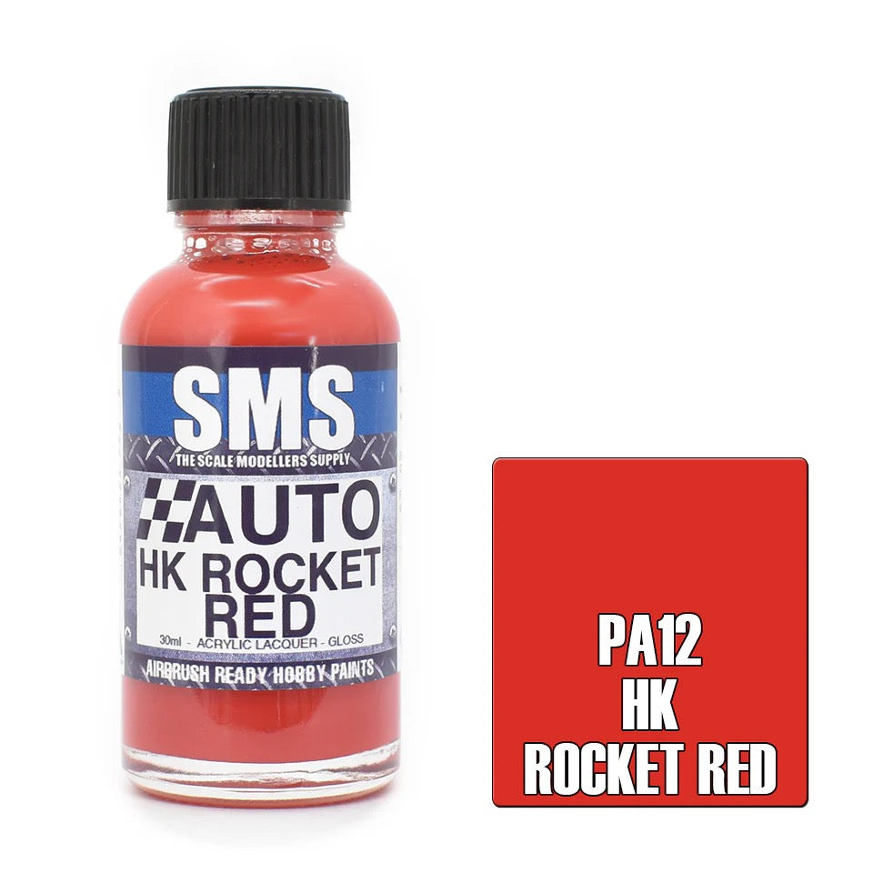 Auto Colour HK ROCKET RED 30ml (70's HOLDEN ENGINE) PA12