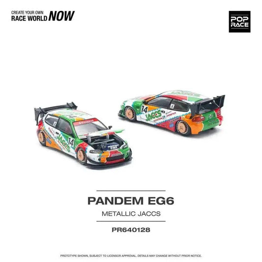 Pop Race 1:64 Pandem Civic EG6 JACCS