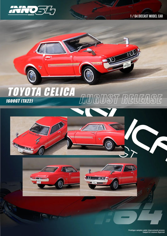 INNO64 1:64 Toyota Celica 1600GT (TA22) Red