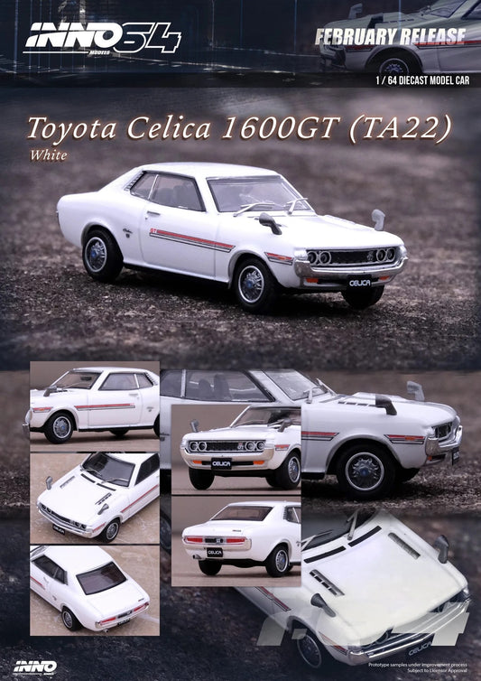 INNO64 1:64 Toyota Celica 1600GT (TA22) White