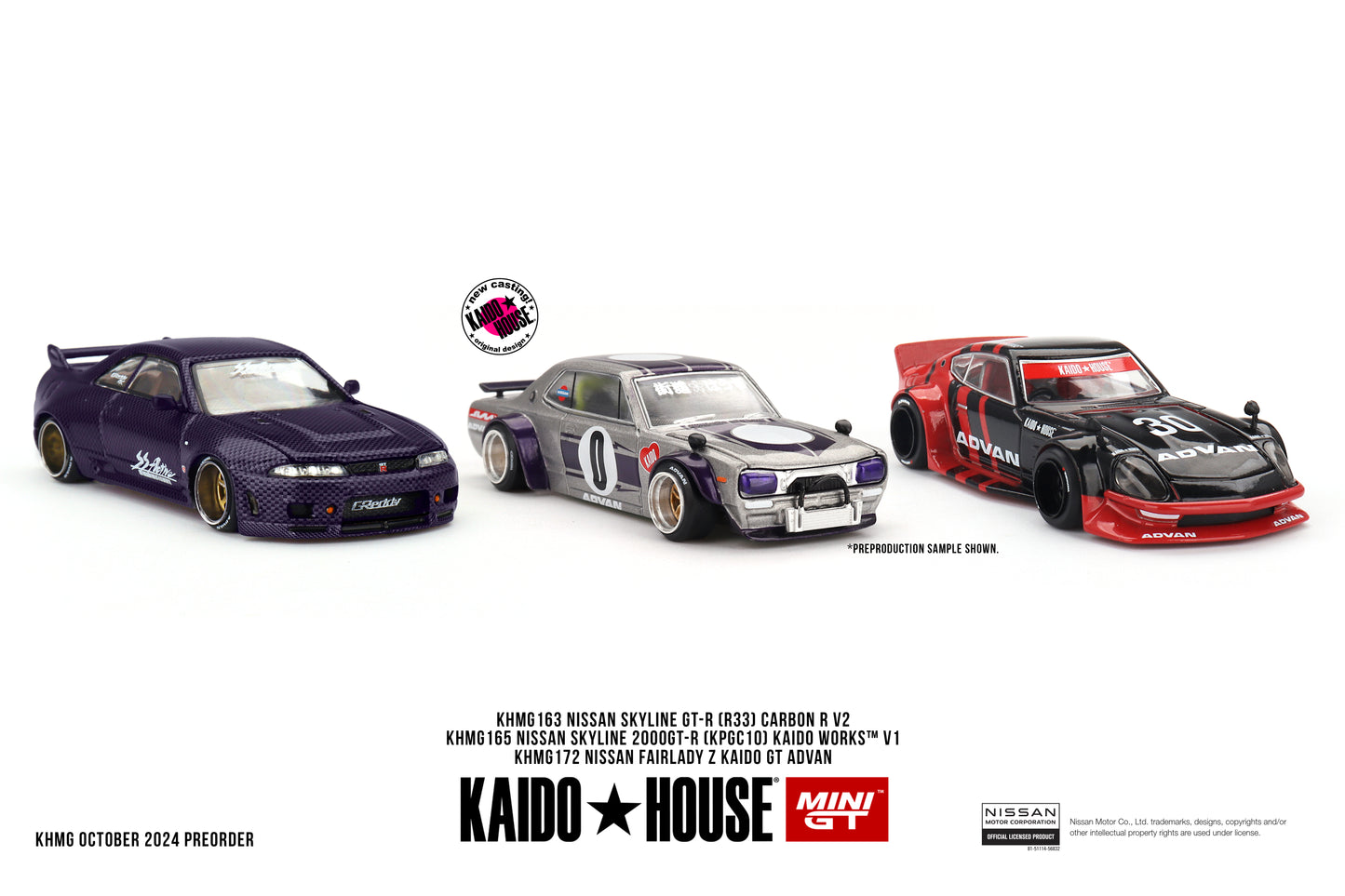 (Preorder) Kaido House x Mini GT 1:64 Nissan Fairlady Z Kaido GT ADVAN