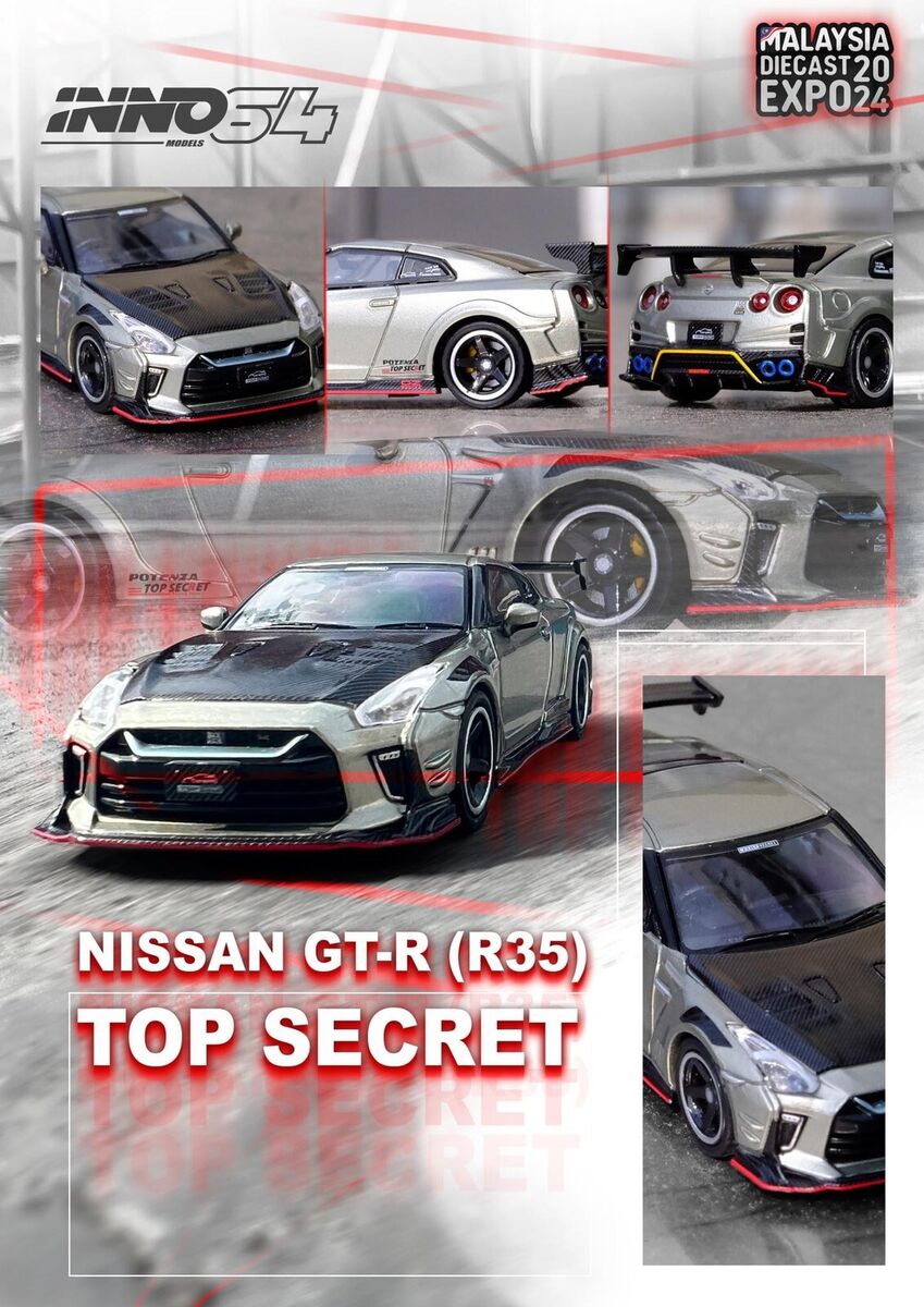 INNO64 Nissan Skyline GT-R (R35) Malaysian Diecast Expo 2024 Special Edition (Top Secret)