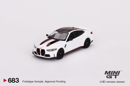 (Preorder) Mini GT BMW M4 CSL Alpine White (NOT USA BLISTER PACK)