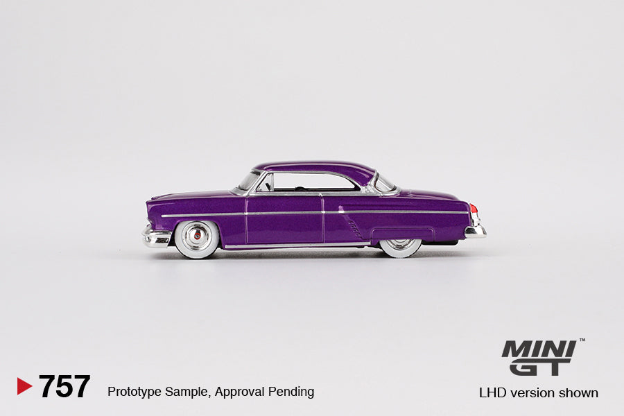 (Preorder) Mini GT Lincoln Capri Hot Rod 1954 Purple Metallic