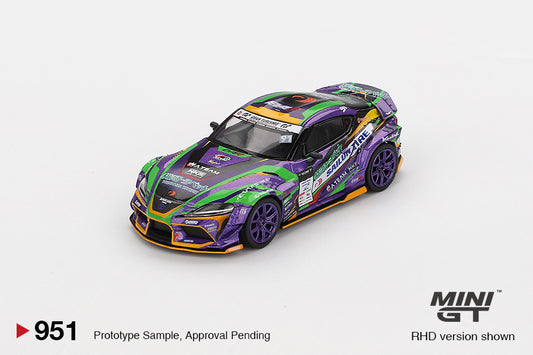 (Preorder) Mini GT 1:64 Toyota GR Supra KUHL 2021 D1GP EVANGELION RACING / D1 Blister Packaging