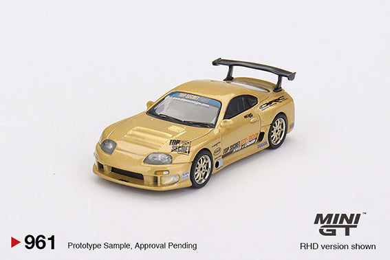 (Preorder) Mini GT 1:64 Toyota Supra (A80) Top Secret GT-300 Top Secret Gold