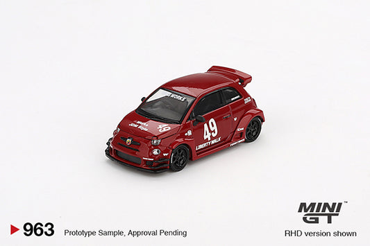 (Preorder) Mini GT 1:64 LB-WORKS x Abas Works ABARTH 595 Red