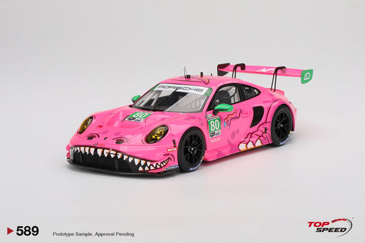 (Preorder) TOP SPEED 1:18 Porsche 911 GT3 R #80 AO Racing 2023 IMSA Michelin GT Challenge at VIR