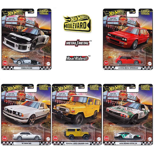 (Preorder) Hot Wheels Boulevard Mix 1 2025 #116-120