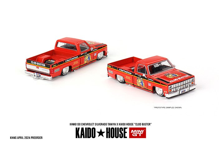 Kaido House x Mini GT 1:64 Chevrolet Silverado TAMIYA x KAIDO HOUSE "Clod Buster"