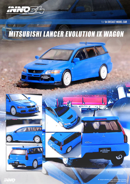 INNO64 1:64 Mitsubishi Lancer Evo IX Wagon Blue